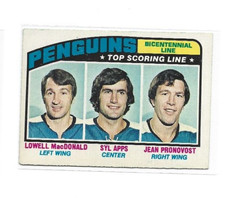1976-77 O-Pee-Chee #218 Bicentennial Line/Lowell MacDonald/Syl Apps VG