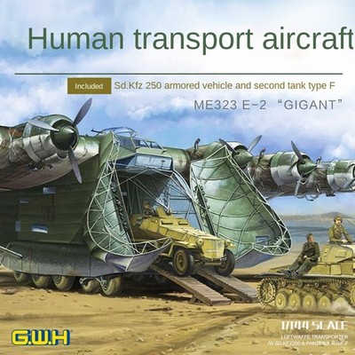 GreatWall L1007 1/144 SCALE ME323 E-2''GIGANT''LUFT WAFFE TRANSPORTER/W SD.KFZ 250