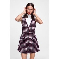 Zara Tweed Vest Dress