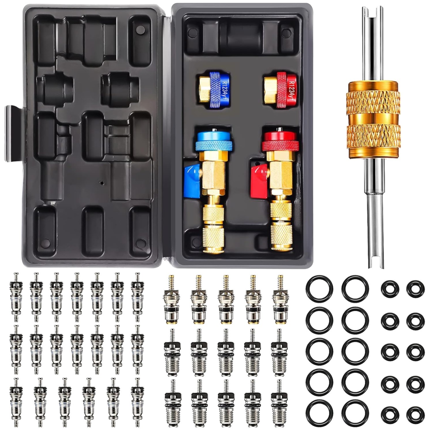 Refrigeration Schrader Valve Core Tool with O-Ring Seal