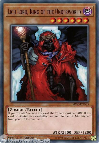 SR06-EN005 Lich Lord, King of the Underworld 1st Edition Mint YuGiOh Card