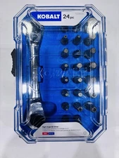 KOBALT 24 -Piece Standard (SAE) and Metric combination with Hard Case 