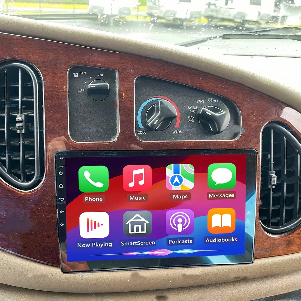 Radio Carplay Android 15 de 10,1" 4+64 GB para Ford E-250 E-350 Super Duty 1998-2008 Foto 3 de 4