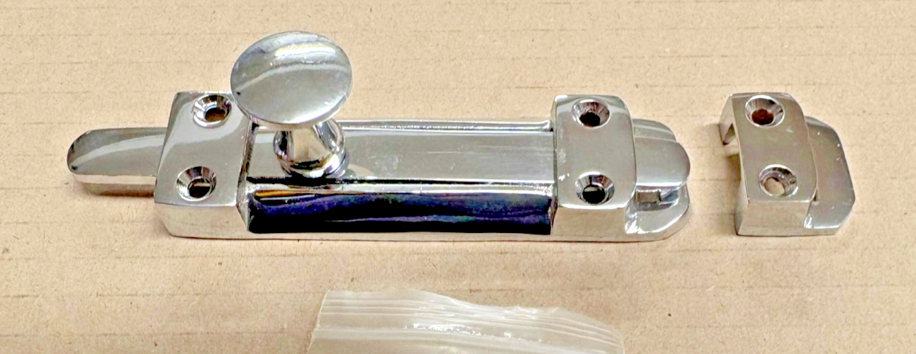 GEORGE BOYD GLIDE BOLT 100MM CHROME - OLD STOCK