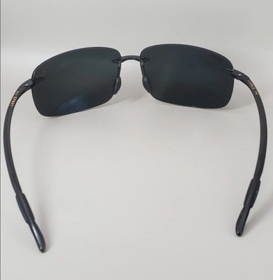 Maui Jim Breakwall MJ422-02 Black Rimless Flash Mirror Polarized