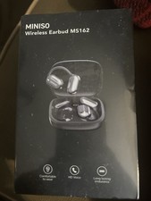 Miniso Wireless Earbud MS162 Black Bluetooth Headphones Comfort New Boxed Sealed