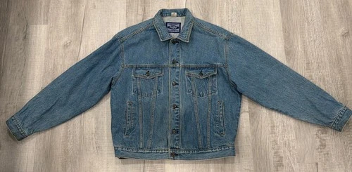 Vtg Hard Rock Cafe Jacket Mens L Denim Chicago Embroidered 90s Save The Planet image 4