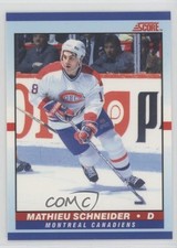 1990-91 Score Young Superstars Mathieu Schneider #18 0c3