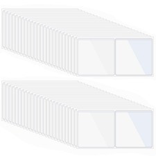 200 PCS 3.5 x 3.5 Inch Adhesive Index Card Pockets, Clear Adhesive Pockets wi...