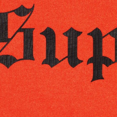 Supreme Washed Old English Hooded Sweatshirt 'Orange' XL | eBay