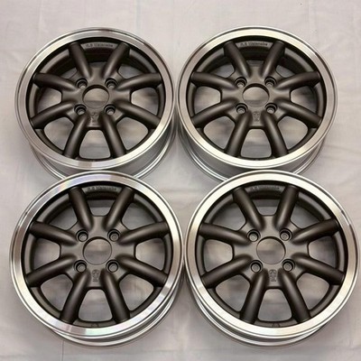 RS Watanabe F8F TYPE 14x4.5J+45, 4H-100 Black With Rim S 4pcs ETA