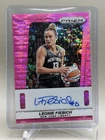 2025 Panini WNBA Prizm Leonie Fiebich Throwback Signatures Pink Pulsar Auto #/35