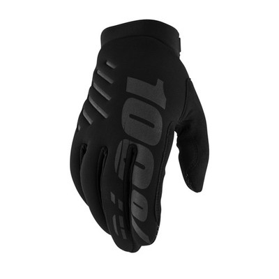 100% Brisker Cold Weather Glove Black / Grey XXL
