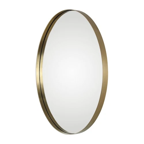 Uttermost 0935 Nickel Pursley 20"W Oval Framed Flat Mirror By Grace Feyock - Picture 6 of 7
