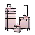 Byootique 3-Piece Makeup Train Cases Cosmetic Organizer Kit Blush ForgetMeNo — photo 1