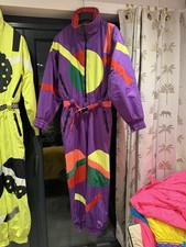 TUTA SCI HENRI DUVALLARD VIOLA RETRÒ retrò vintage anni 80 90 tuta da sci GRANDE UOMO