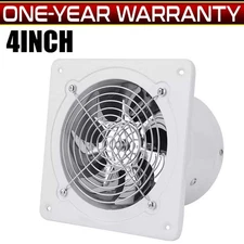 4 Inch Exhaust Fan Ventilation Extractor Fan Wall-Mounted Blower Anti-backflow #