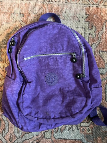 Kipling Small Backpack Purple Nylon