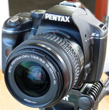 Pentax K-m DSLR Camera 18-55 Lens Charger and Batteries