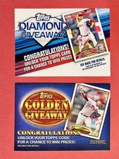 ROY HALLADAY 2011 Topps DIAMOND GIVEAWAY and 2012 Topps GOLDEN GIVEAWAY