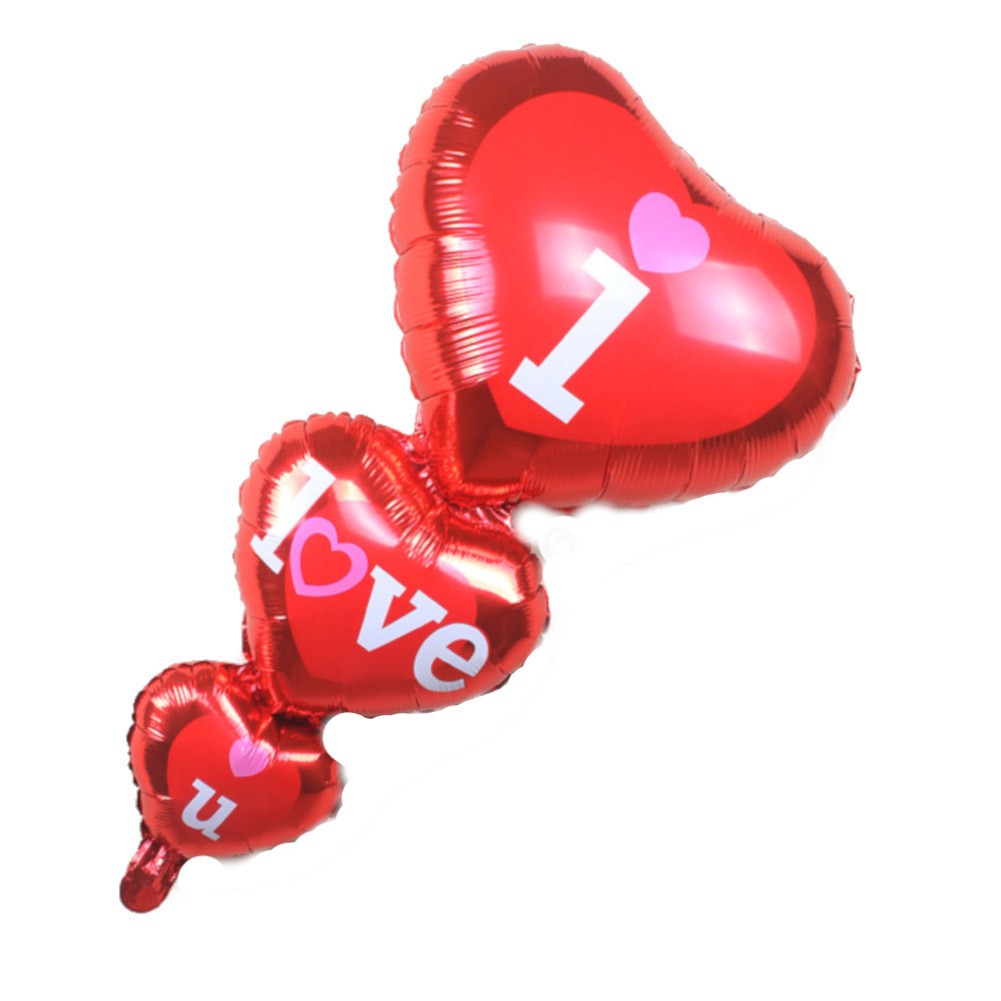 New I Love You Letter Foil Film Balloon For Wedding Proposal Party Decoration