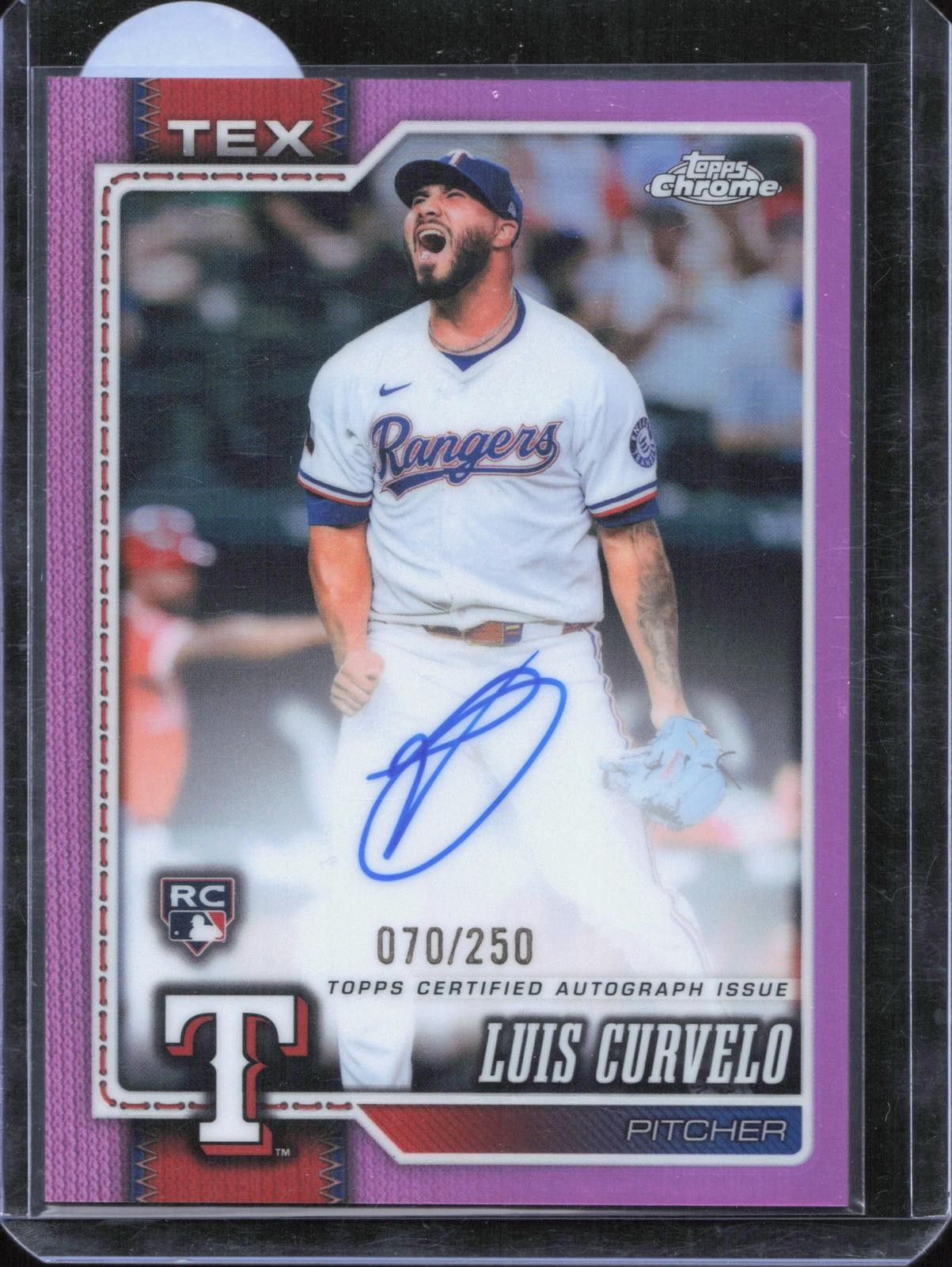 2026 Topps Chrome #RA-LC Luis Curvelo Rookie Autographs /250