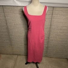 Old Navy Maternity Pink Ribbed Sleeveless Square Neck Maxi Dress Size Large