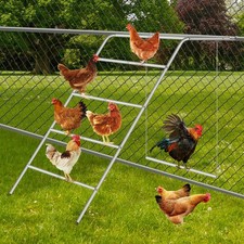 Chicken Perch for Coop with Swing,Chicken Roosting Bars with Large Ladder,Far...