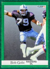 Bob Golic - 1991 Fleer #108 - Los Angeles Raiders Football Card