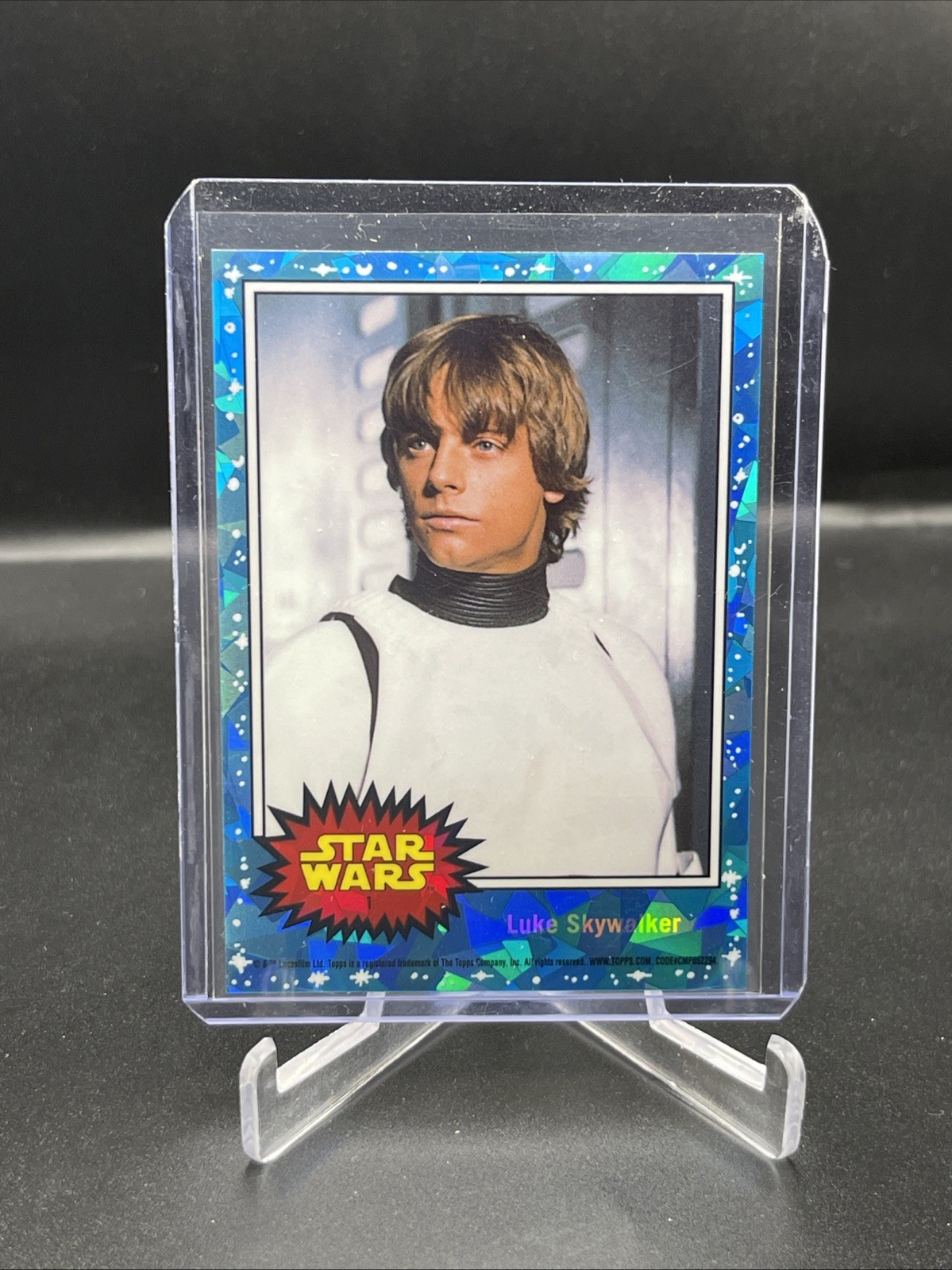 2022 Topps Chrome Sapphire Star Wars Luke Skywalker #1