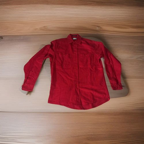 Vintage Fieldmaster Shirt Mens Red Flannel Button Up Outdoors Sz M Tall USA Made - Picture 2 of 13