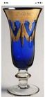 Vintage Arte Italica Medici Cobalt Blue Tall Glasses & 24k Gold Design- 2 Availa