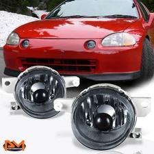 For 93-95 Honda Del Sol EG Smoked Lens Front Bumper Driving Fog Light/Lamp Pair