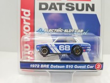 SC420-3 Auto World Xtraction 1972 BRE Datsun 510 Guest Car 68 HO Scale Slot Car