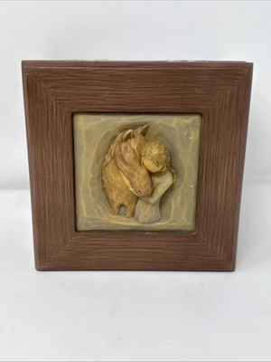 Willow Tree Quiet Strength A Girl & Horse Hug Trinket Box Always There For Me
