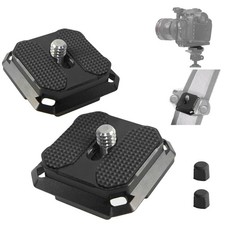 2 Pack Quick Release Plate, 38mm ArcaSwiss Type QR Square Camera 4Sided Mount...