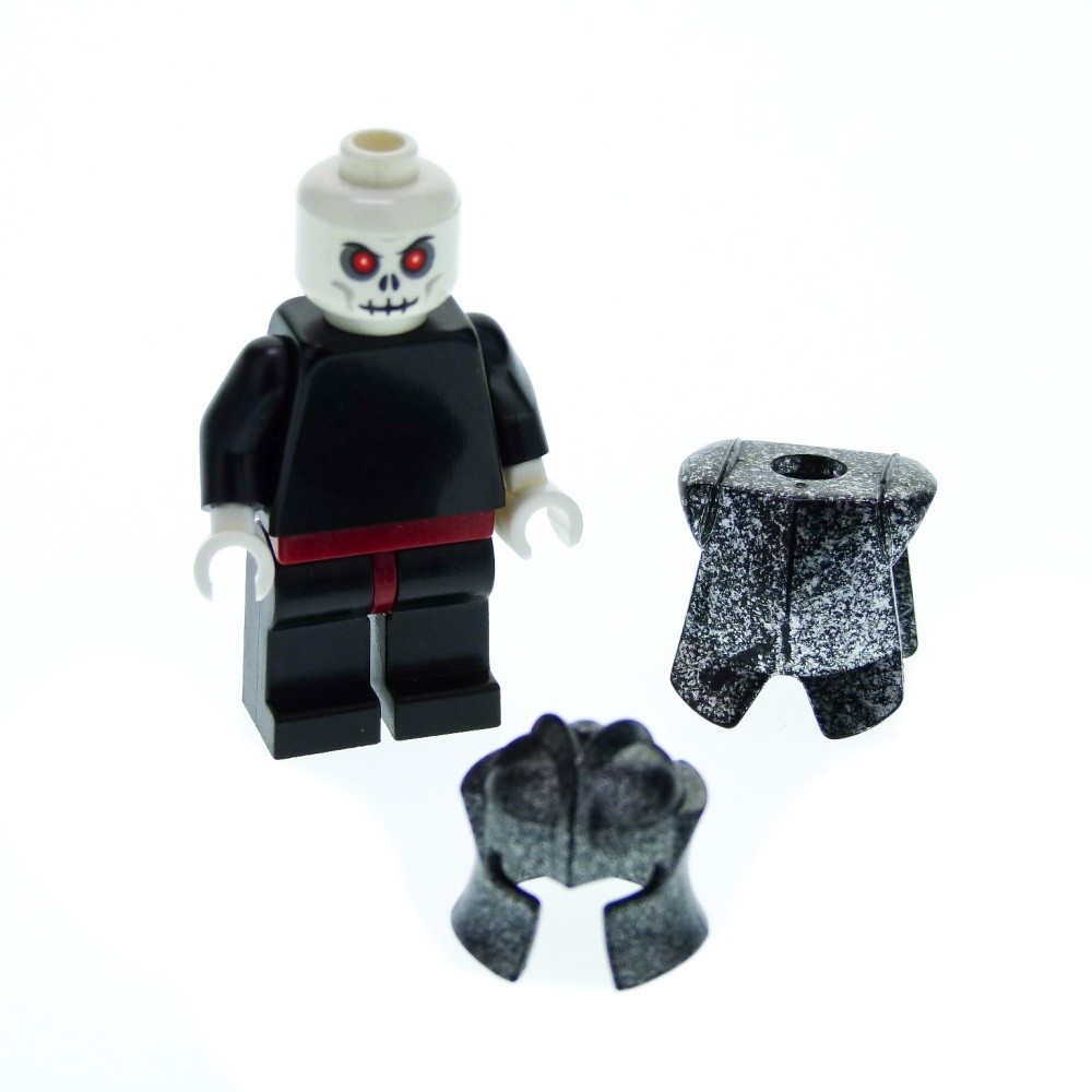1X Lego Minifigure Skeleton Fantasy Era Skeleton Warrior 5 Armor 973C042 CAS331