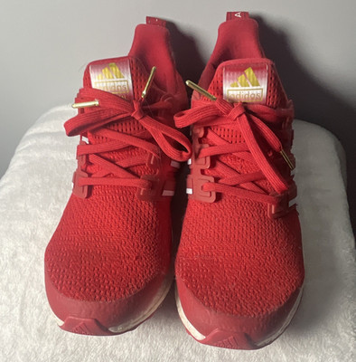 adidas UltraBoost Boost Men's Running Shoes Lace Up Red YYA60600