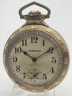 1927 South Bend Studebaker 16s 21J Model 2 10K GF Pocket Watch Montgomery Dial