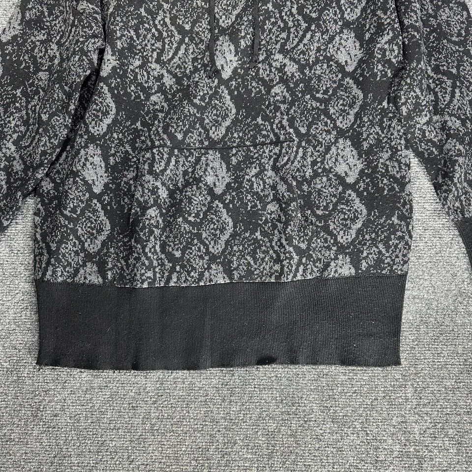 John + Jenn Sweater Womens Small Black Hooded Long Sleeve Rib Cuffs Pocket - Image 2 of 4