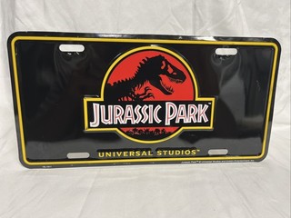 Jurassic Park Universal Studios License Plate