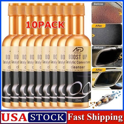 10Pack Boost Up Vehicle Engine Catalytic Converter Cleaner Cleaning Multipurpose