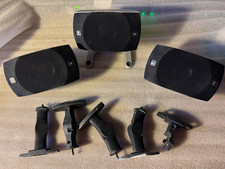 Logitech Z-5500 Satellite Speakers x3 FOR PARTS/REPAIR Center Stand 5 Mounts