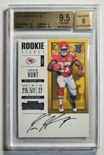 2017 Panini Contenders - Rookie Ticket RPS Kareem Hunt #317 BGS 9.5