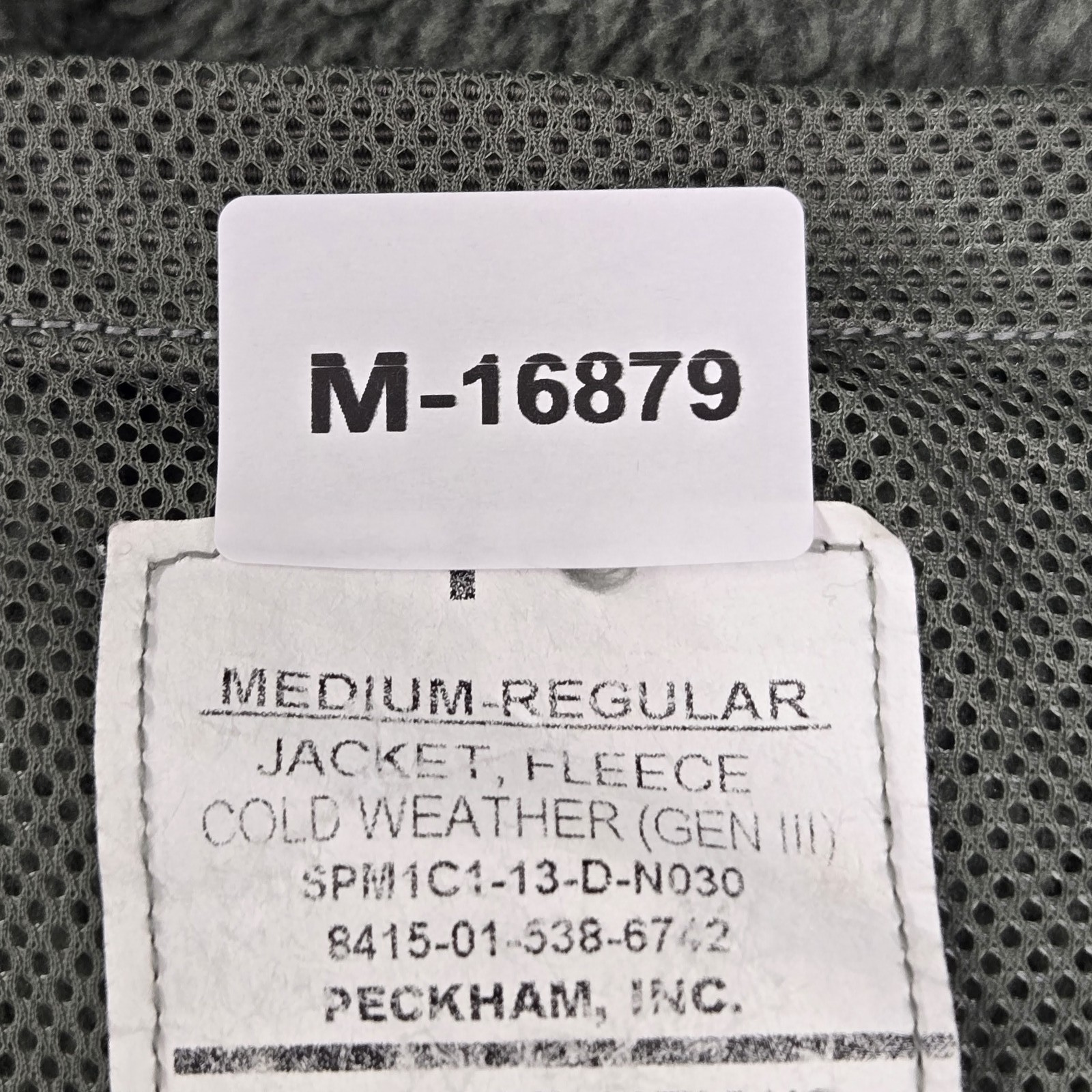 Peckham Men Jacket MEDIUM REGULAR Green Fleece Co… - image 2