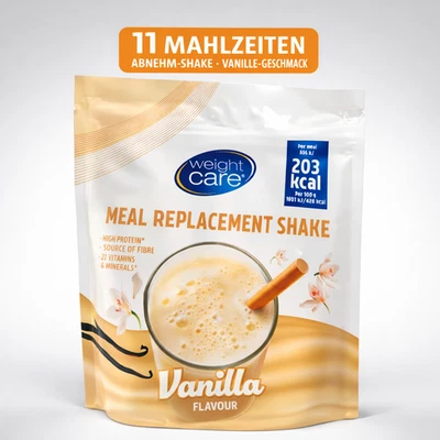 Abnehm Shake Vanille Weight Care Mahlzeitenersatz Diät Shake mit Protein Shake - Bild 1 von 3