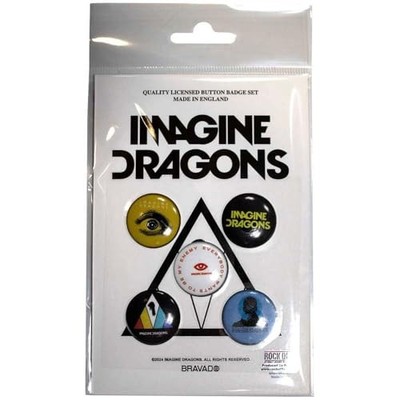 Imagine Dragons - Button Badge Pack Enemy - Sammlerstück Emaille Abzeichen - P500z