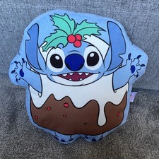 Disney Christmas pudding Stitch Cushion Soft Plush Stitch George Home