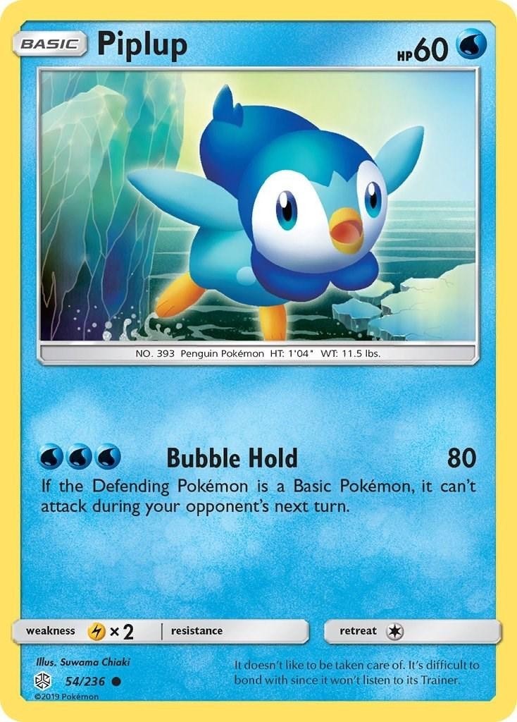 Pokemon - Piplup 54/236 - Cosmic Eclipse - NM/M