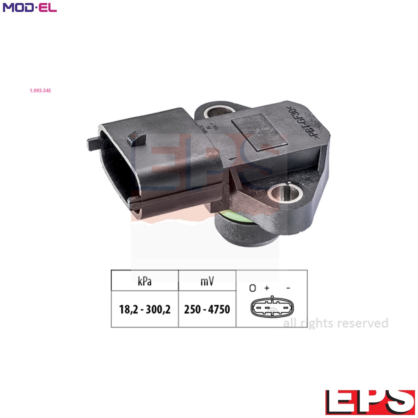 AIR PRESSURE SENSOR ALTITUDE ADAPTION 1.993.345 FOR HYUNDAI i40/CW/Kombi/Van